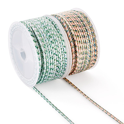 2Rolls 2 Colors 8-Ply Braided Nylon Cords OCOR-TA0003-45A-1