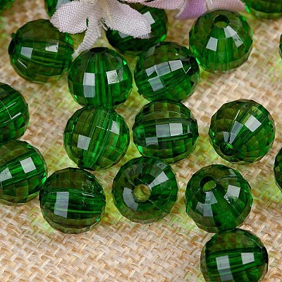 Transparent Acrylic Beads TACR-NH0001-C-12-1