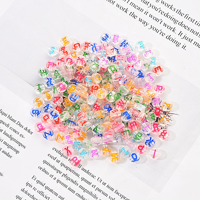 Transparent Clear Acrylic Beads MACR-YW0001-23E-1