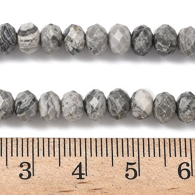 Natural Map Stone/Picasso Stone/Picasso Jasper Bead Strands G-D344-A18-1