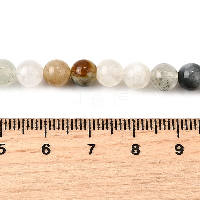 Natural Quartz Crystal & Rhodochrosite & Rose Quartz & Amethyst & Strawberry Quartz & Tourmalinated Quartz/Black Rutilated Quartz Beads Strands G-B143-A01-6mm-1