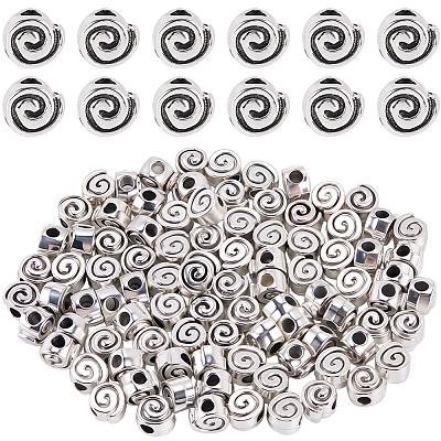 100Pcs Tibetan Style Alloy Beads TIBEB-SC0001-65-1