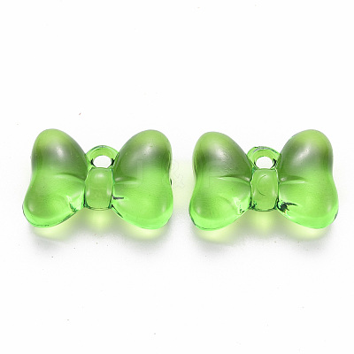 Transparent Acrylic Pendants TACR-T024-02BB-925-1