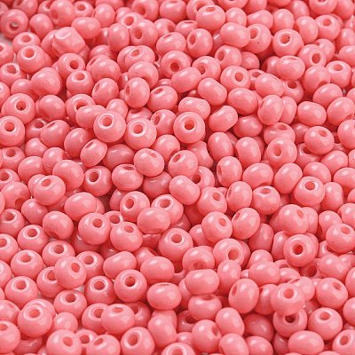 Imitation Jade 3/0 Glass Seed Beads SEED-Z001-A-B15-1