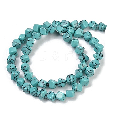Synthetic Turquoise Beads Strands G-A257-A14-01-1