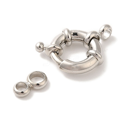 Rack Plating Brass Spring Ring Clasps KK-L220-051A-P-1