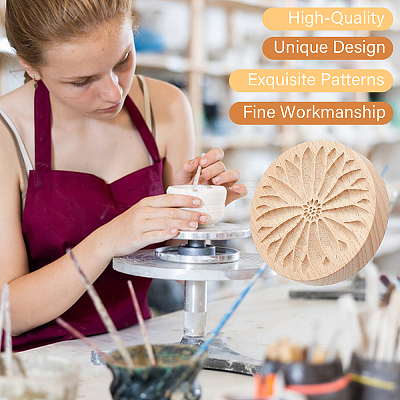 Beech Wood Cookie Molds AJEW-WH0083-45A-1