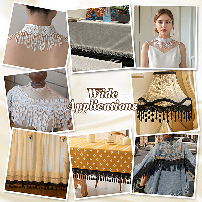5Yards Polyester Lace Ribbon OCOR-NB0002-64A-1