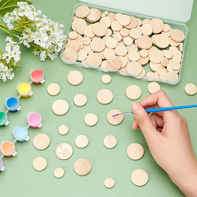 120Pcs 3 Styles Wooden Beads WOOD-PH0009-49-1
