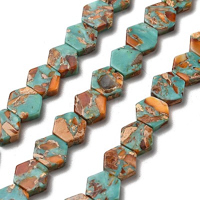 Synthetic Imperial Jasper Beads Strands G-Q050-B01-02-1