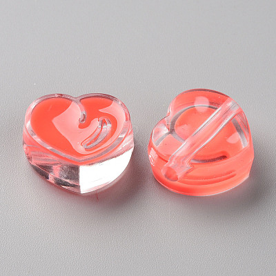 Transparent Enamel Acrylic Beads TACR-S155-004A-1