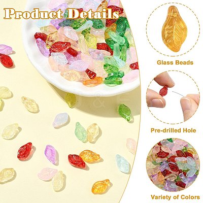 200Pcs 14 Colors Glass Beads GLAA-CJ0002-85-1