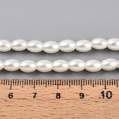Baking Paint Pearlized Glass Pearl Bead Strands HY-T002-01B-02-1