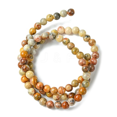 Natural Crazy Lace Agate Round Bead Strands X-G-E334-4mm-20-1