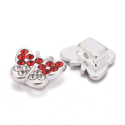 Alloy Rhinestone Beads X-RB-D018-S-M-LF-1