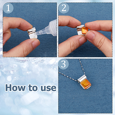 24Pcs 3 Style Brass Glue-on Flat Pad Bails KK-HS0014-95-1