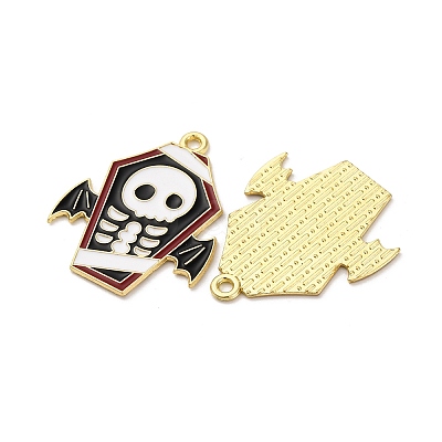 Halloween Alloy Enamel Pendants STAS-I354-01G-G-1