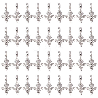 36Pcs Alloy European Dangle Charms MPDL-CA0001-06P-1