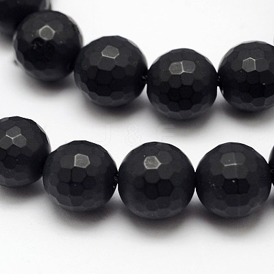 Natural Black Agate Beads Strands X-G-D710-10mm-06-1