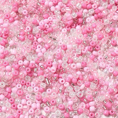 Opaque & Transparent Inside Colours Glass Seed Beads SEED-F004-01A-1