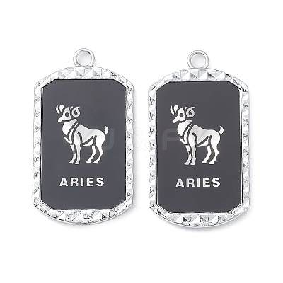 Alloy Twelve Constellations Series Big Pendants PALLOY-O107-01P-11-1