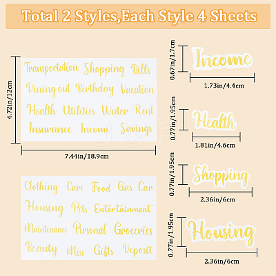 PVC Waterproof Decorative Sticker Labels DIY-WH0308-369-1