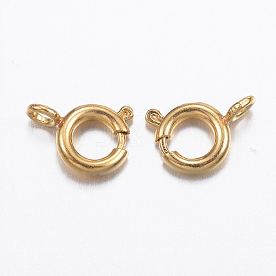 Ion Plating(IP) 304 Stainless Steel Spring Ring Clasps X-STAS-P163-16G-1