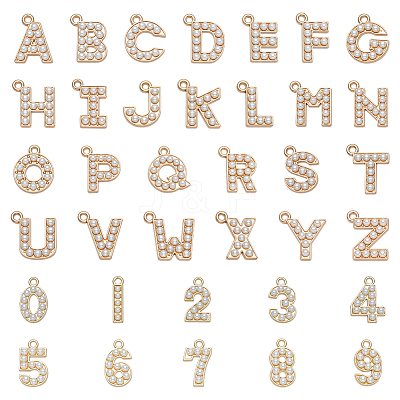 36Pcs 36 Styles Alloy Pendants ALRI-WR0001-01-1