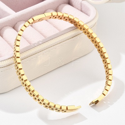 304 Stainless Steel Watch Band Bangles for Women BJEW-Z092-03G-1