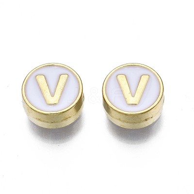 Alloy Enamel Beads ENAM-N052-006-01V-RS-1