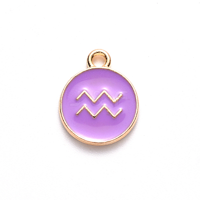 Alloy Enamel Pendants X-ENAM-S124-01A-01J-1