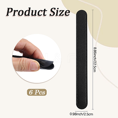 6Pcs Imitation Leather Bag Strap Padding PURS-CL0001-29C-1