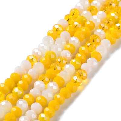 Glass Beads Strands EGLA-A034-M6mm-21-1