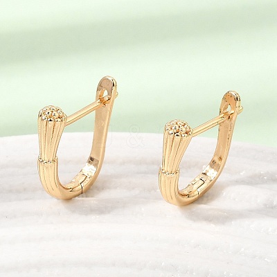 Brass Hoop Earrings for Women KK-CBACA55-05G-1