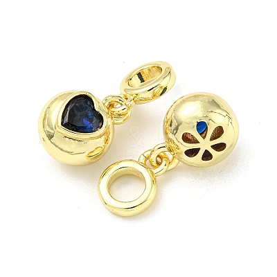 Brass with Cubic Zirconia Pendants FIND-Z023-20A-1