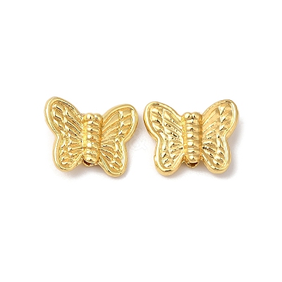 Rack Plating Brass Beads KK-S375-07G-1
