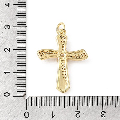 Easter Brass Micro Pave Clear Cubic Zirconia Pendants KK-E799-05B-G-1