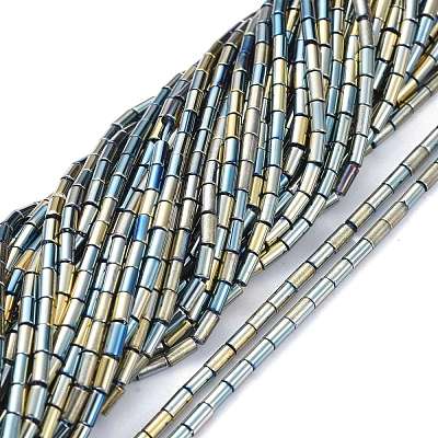 Electroplate Glass Beads Strands X-EGLA-K014-B-FP05-1