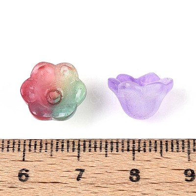 Glass Bead Caps GLAA-T025-26-1