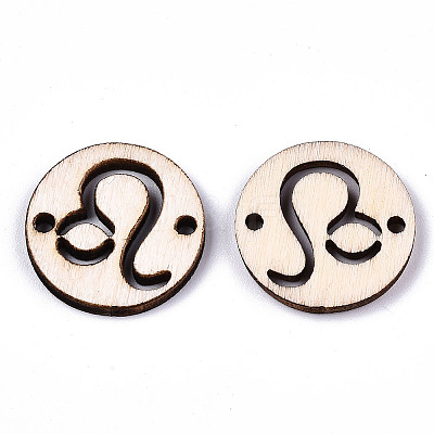 Unfinished Natural Poplar Wood Links Connectors WOOD-S045-139A-04-1