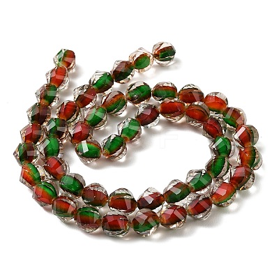 Two Tone Resin Beads Strands GLAA-T035-02G-1