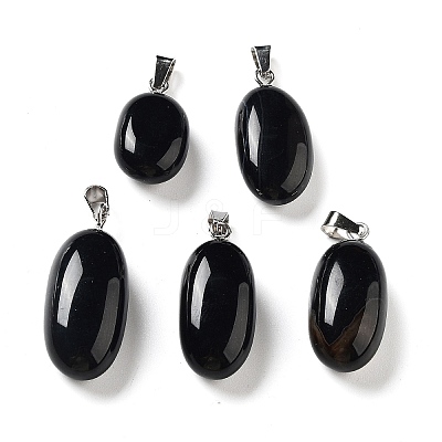 Natural Agate Dyed Pendants G-Q016-03H-1