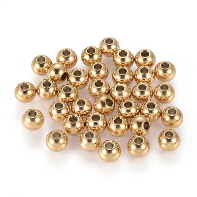 Ion Plating(IP) 202 Stainless Steel Rondelle Spacer Beads X-STAS-F094-06C-G-1