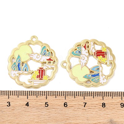 Rack Plating Alloy Pendants FIND-M020-06G-01-1