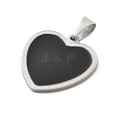 304 Stainless Steel Pendants STAS-F313-10P-1