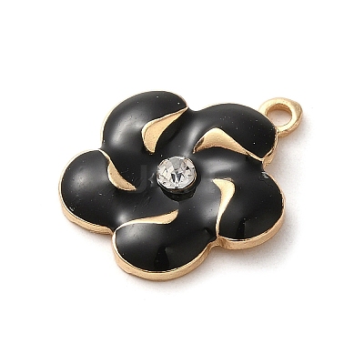 Flower Alloy Enamel Pendants ENAM-A007-03KCG-03-1