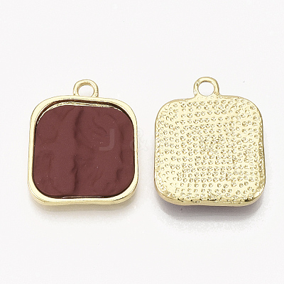 Spray Painted Alloy Pendants PALLOY-T056-109C-1