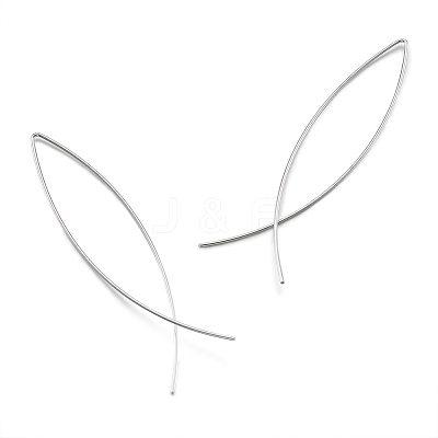 Minimalist Brass Earrings EJEW-TA0010-01S-1