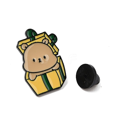 Christmas Theme Zinc Alloy Enamel Pin Brooch for Backpack Clothes JEWE-R003-01EB-06-1