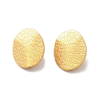 Ion Plating(IP) 304 Stainless Steel Stud Earrings Findings X-STAS-B041-06G-1